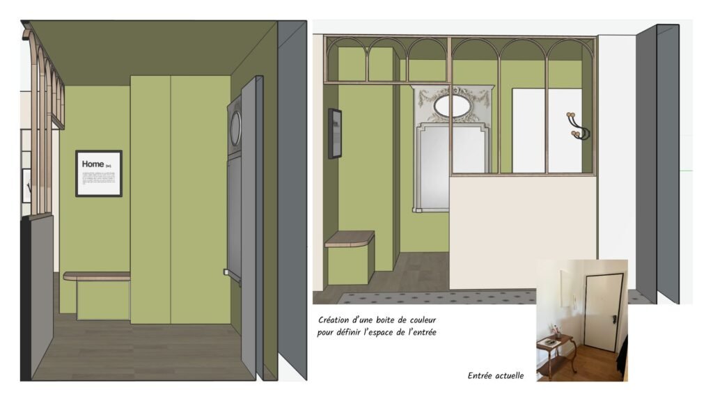 Rénovation entrée appartement Montpellier