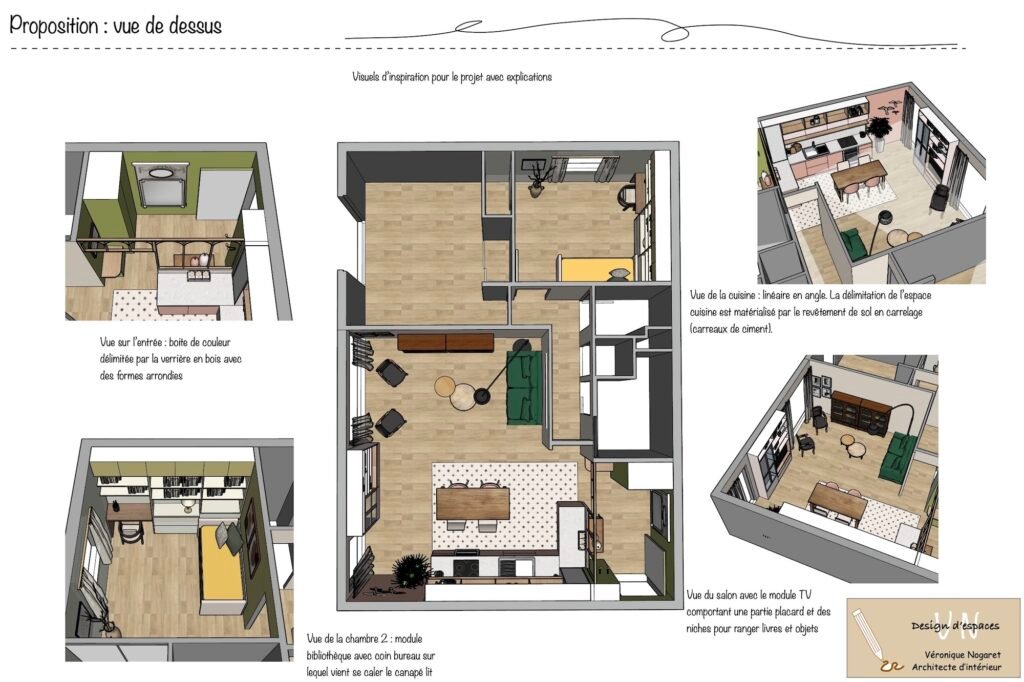 Projet aménagement appartement Montpellier