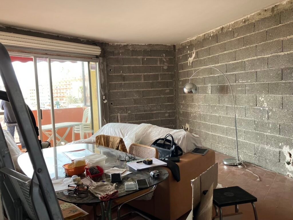 Rénovation salon appartement Palavas